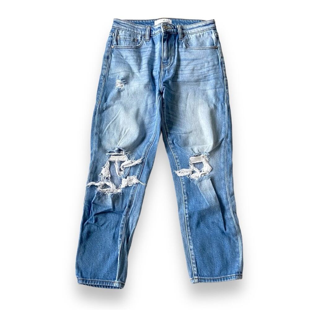 KanCan Lewisburg High Rise Mom Fit Jeans In Light Blue Size 7/27